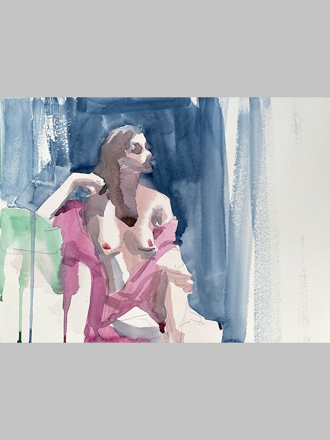 Original watercolor painting, title